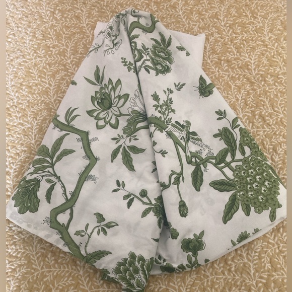 Ballard Designs Jardin Toile Bedskirt ~ Twin - Picture 3 of 3